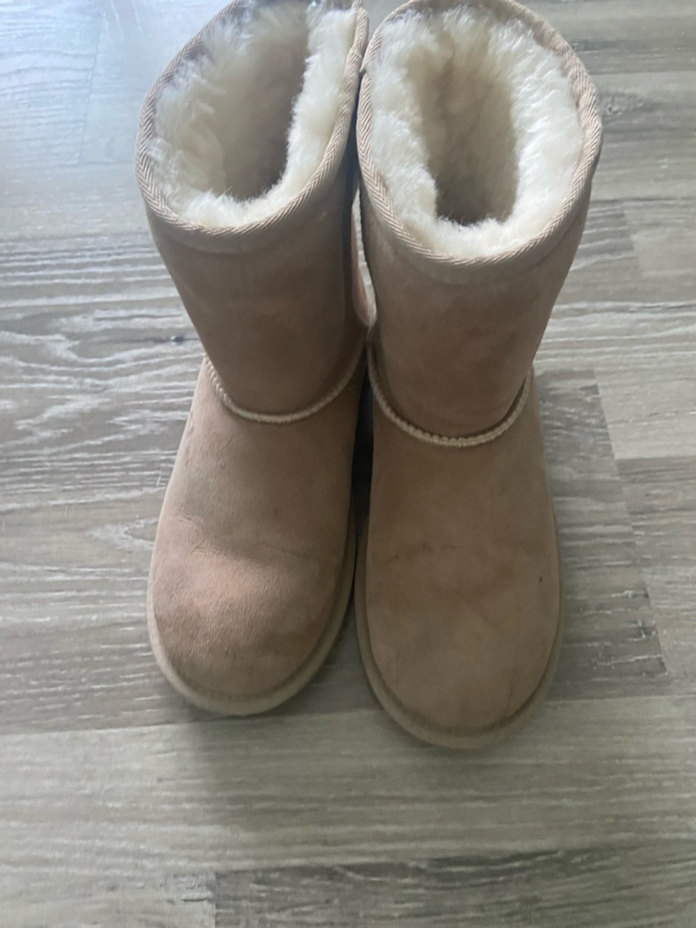 Classic Cozy Shearling-Lined UGG YOUTH SIZE 5 Boots - Chestnut